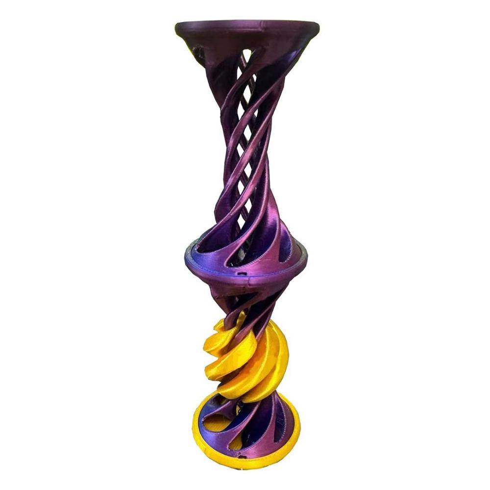 Трехмерная 3D-печать Спиральная диверсификация Спиральная игрушка-дерево Детская игрушка фиолетовый